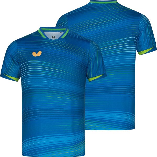 Butterfly Table Tennis - Nagano Shirt - Light Blue - Front/Back